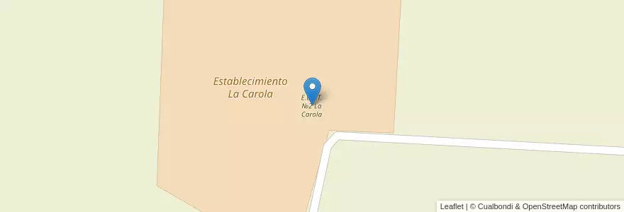 Mapa de ubicacion de E.E.A.T. №2 La Carola en アルゼンチン, エントレ・リオス州, Departamento Nogoyá, Nogoyá, Distrito Algarrobitos.