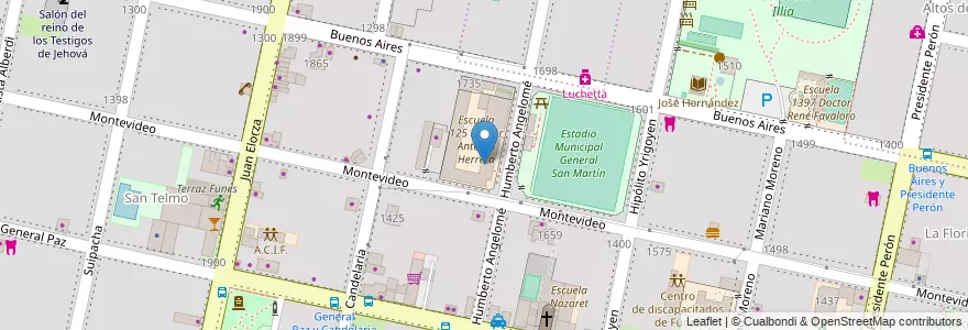 Mapa de ubicacion de EEMPA 1088 Gustavo Cochet en 阿根廷, Santa Fe, Departamento Rosario, Municipio De Funes, Funes.