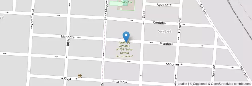 Mapa de ubicacion de E.E.M.P.A. Nº1304 en Argentina, Santa Fe, Departamento San Jerónimo, Municipio De Gálvez, Gálvez.