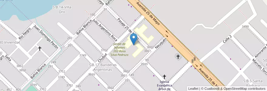 Mapa de ubicacion de EEP 1076 Maestro Alberto Ruhle en Argentina, Chaco, Departamento San Fernando, Municipio De Fontana, Fontana.