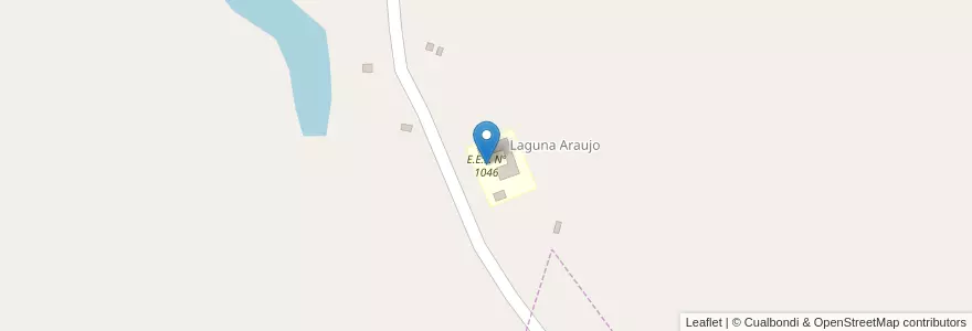 Mapa de ubicacion de E.E.P. Nº 1046 en 阿根廷, Chaco, Departamento General Güemes, Municipio De Misión Nueva Pompeya.
