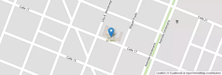 Mapa de ubicacion de E.E.P. Nº 164 - 2 DE ABRIL en アルゼンチン, チャコ州, Departamento Independencia, Municipio De Avia Terai, Aviá Teraí.