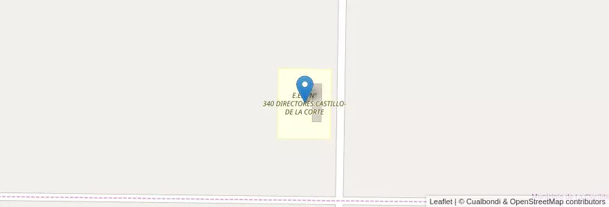 Mapa de ubicacion de E.E.P. Nº 340 DIRECTORES:CASTILLO-DE LA CORTE en Arjantin, Chaco, Departamento O'Higgins, Municipio De La Clotilde.