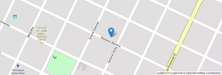 Mapa de ubicacion de E.E.P. Nº 828 GOBERNADOR ALEJANDRO GANCEDO en アルゼンチン, チャコ州, Almirante Brown, Taco Pozo, Taco Pozo.