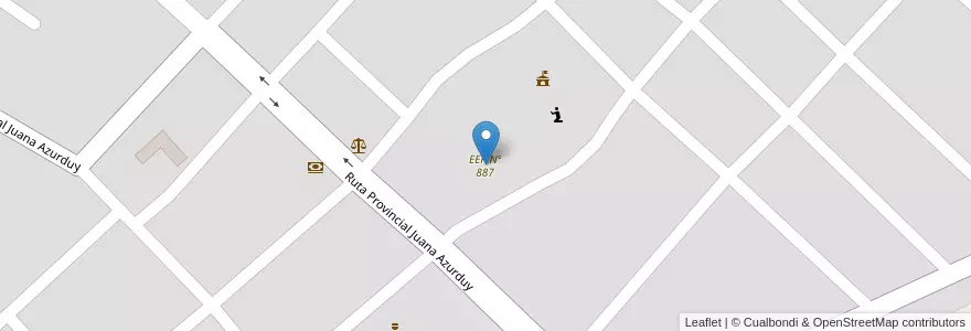 Mapa de ubicacion de EEP Nº 887 en 阿根廷, Chaco, Departamento General Güemes, Municipio De Fuerte Esperanza, Fuerte Esperanza.