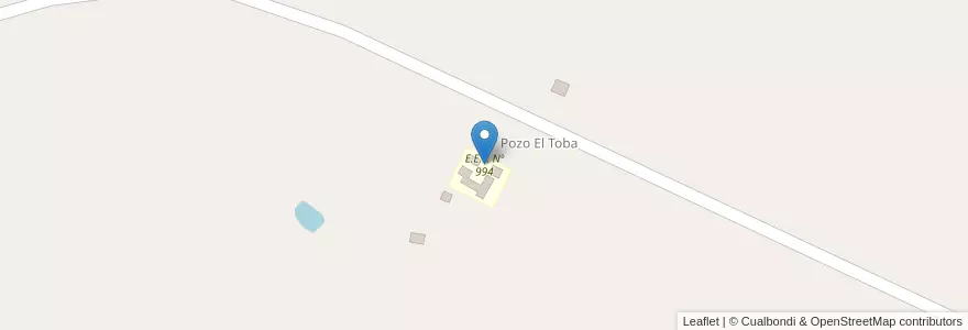 Mapa de ubicacion de E.E.P. Nº 994 en Arjantin, Chaco, Departamento General Güemes, Municipio De Misión Nueva Pompeya.