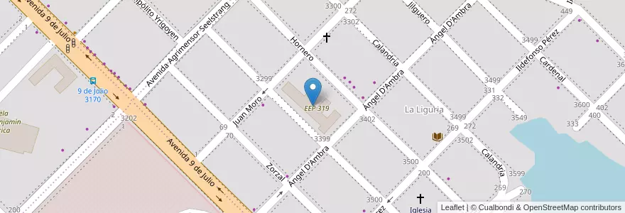 Mapa de ubicacion de EEP319 JMR en Аргентина, Чако, Departamento San Fernando, Ресистенсия, Resistencia.