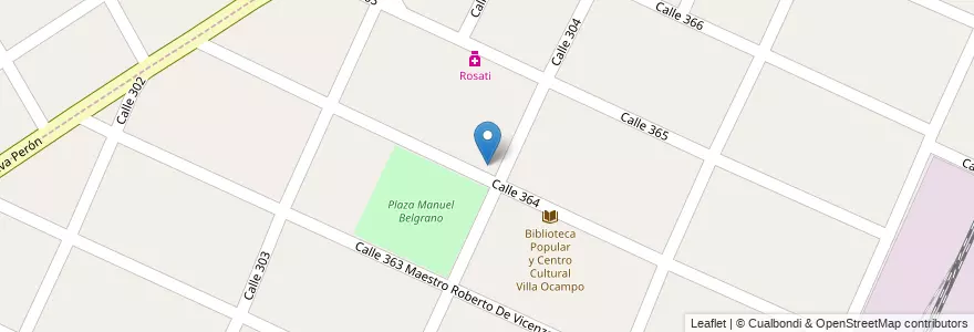 Mapa de ubicacion de E.E.S. N°2 - Francisco P. Moreno en 아르헨티나, 부에노스아이레스주, Partido De Berazategui, Ranelagh.