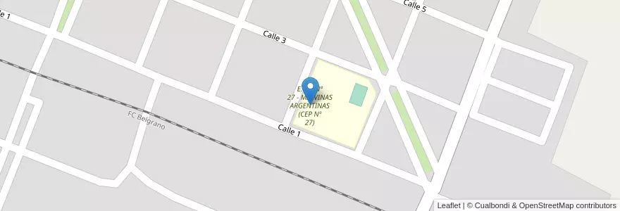 Mapa de ubicacion de E.E.S. Nº 27 - MALVINAS ARGENTINAS (CEP Nº 27) en Аргентина, Чако, Departamento Independencia, Municipio De Avia Terai, Aviá Teraí.