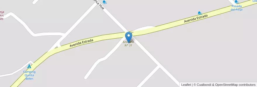 Mapa de ubicacion de Eescuela N* 31 en アルゼンチン, ブエノスアイレス州, Partido De Tandil, Tandil.