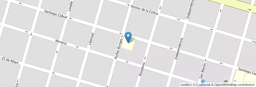 Mapa de ubicacion de E.E.S.O.P.I. N° 3053 San Francisco Javier en Argentinien, Santa Fe, Departamento San Javier, Municipio De San Javier.