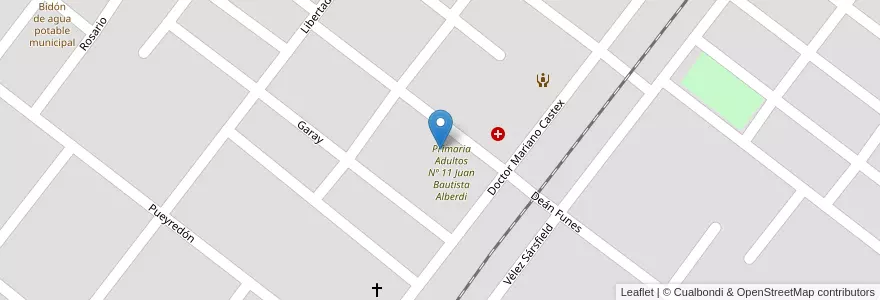 Mapa de ubicacion de E.E.T. Nº 29 - Domingo Carlisi en Argentinië, Chaco, Departamento Chacabuco, Municipio De Charata, Charata.