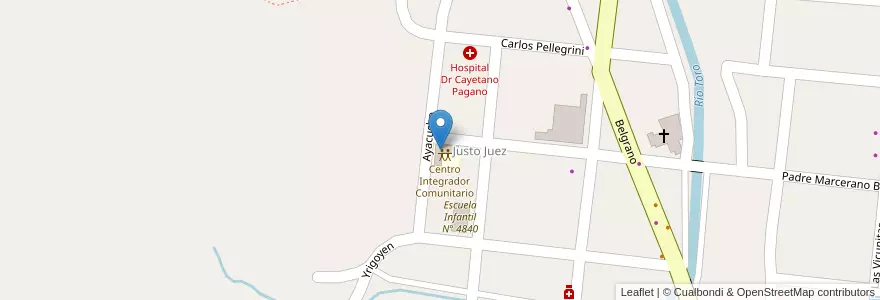 Mapa de ubicacion de EET Nº 3173 en Arjantin, Salta, Los Andes, Municipio De San Antonio De Los Cobres.