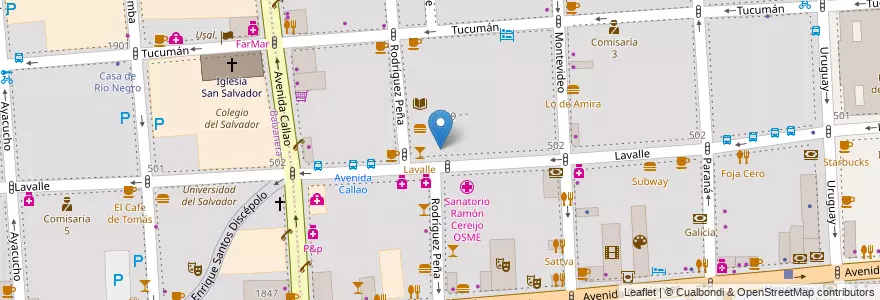 Mapa de ubicacion de EET Nº9 Volta, San Nicolas en 阿根廷, Ciudad Autónoma De Buenos Aires, 布宜诺斯艾利斯.