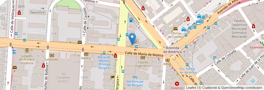 Mapa de ubicacion de EF (Education First) en 西班牙, Comunidad De Madrid, Comunidad De Madrid, Área Metropolitana De Madrid Y Corredor Del Henares, Madrid.