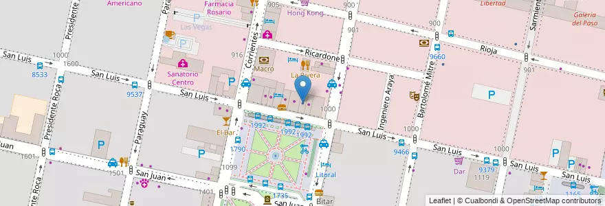 Mapa de ubicacion de Efectivo Sí en Argentine, Santa Fe, Departamento Rosario, Municipio De Rosario, Rosario.