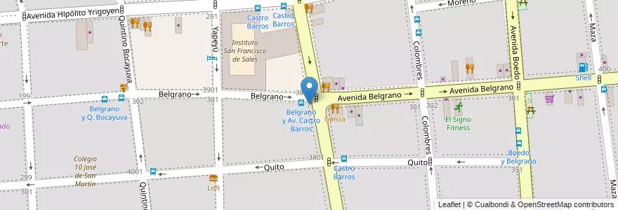 Mapa de ubicacion de Efedra, Almagro en 아르헨티나, Ciudad Autónoma De Buenos Aires, Comuna 5, 부에노스아이레스.