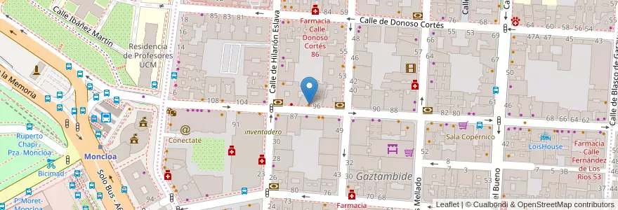 Mapa de ubicacion de Efes Döner Kebap en Spagna, Comunidad De Madrid, Comunidad De Madrid, Área Metropolitana De Madrid Y Corredor Del Henares, Madrid.