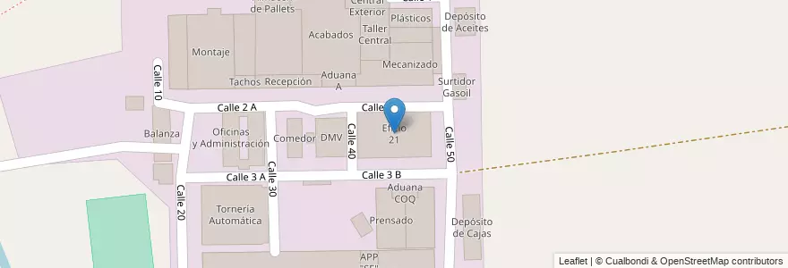 Mapa de ubicacion de Eficio 21 en アルゼンチン, ブエノスアイレス州, Partido Del Pilar, Villa Rosa.