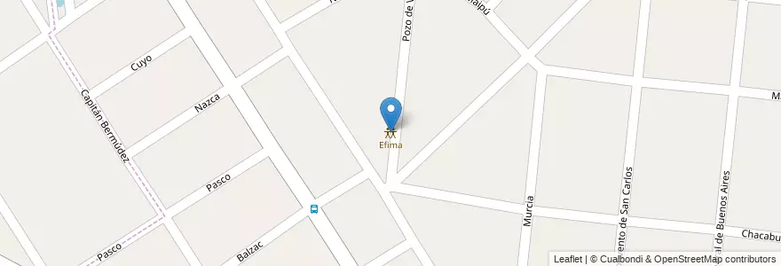 Mapa de ubicacion de Efima en Arjantin, Buenos Aires, Partido De Malvinas Argentinas, Pablo Nogués.