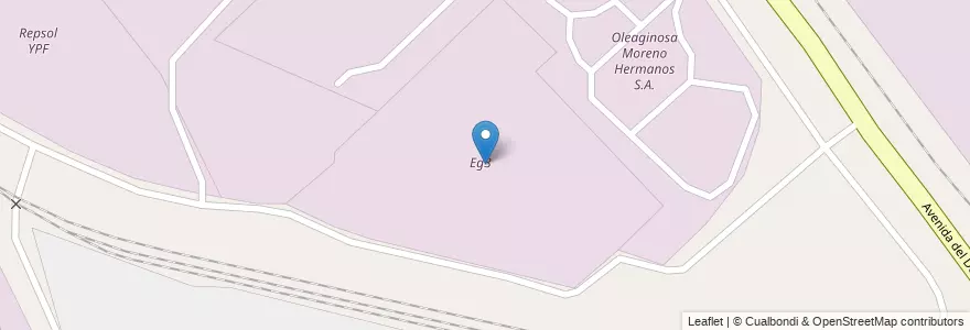 Mapa de ubicacion de Eg3 en Argentina, Provincia Di Buenos Aires, Partido De Bahía Blanca, Ingeniero White.