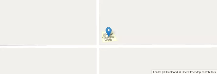 Mapa de ubicacion de E.G.B. Nº 312 Campo Ugarte en آرژانتین, Chaco, Departamento Mayor Luis Jorge Fontana, Municipio De Coronel Du Graty.