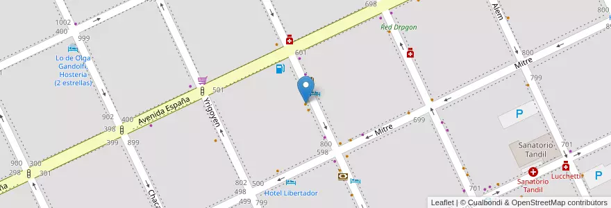 Mapa de ubicacion de Ego en Arjantin, Buenos Aires, Partido De Tandil, Tandil.