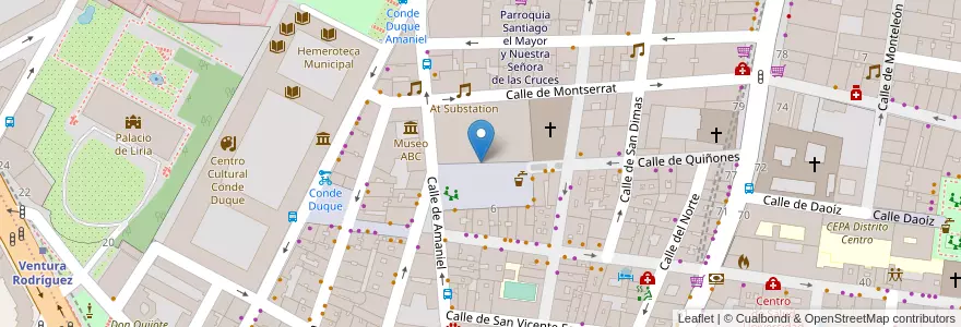 Mapa de ubicacion de E.I. Comendadoras de Santiago en Espanha, Comunidade De Madrid, Comunidade De Madrid, Área Metropolitana De Madrid Y Corredor Del Henares, Madrid.