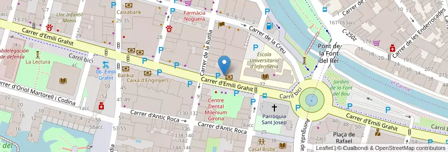 Mapa de ubicacion de EICA en España, Catalunya, Girona, Gironès, Girona.