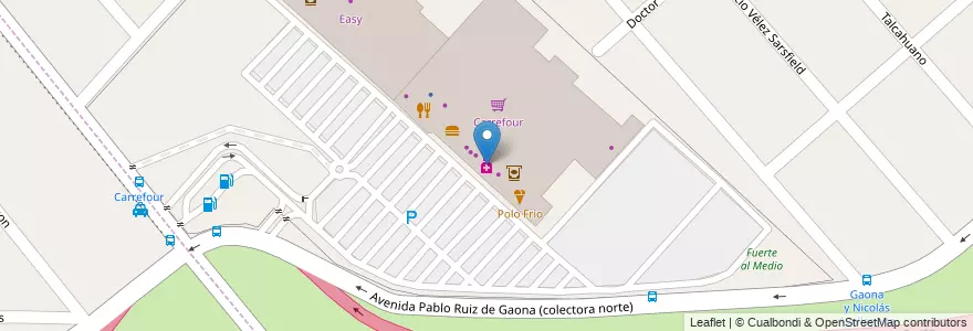 Mapa de ubicacion de Eight Pharm en Arjantin, Buenos Aires, Partido De Moreno, Paso Del Rey.