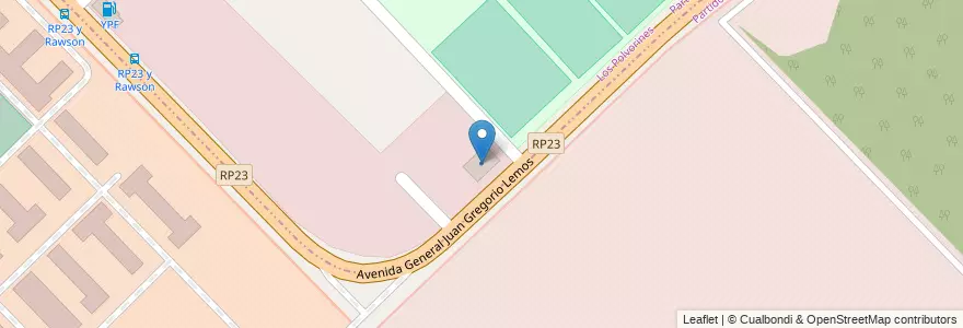 Mapa de ubicacion de Ejemplo en الأرجنتين, بوينس آيرس, Partido De San Miguel, Campo De Mayo.