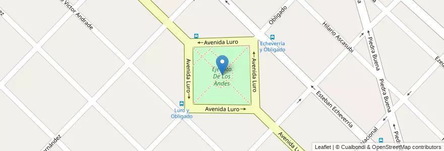 Mapa de ubicacion de Ejercito De Los Andes en Argentine, Province De Buenos Aires, Partido De La Matanza, Gregorio De Laferrere.