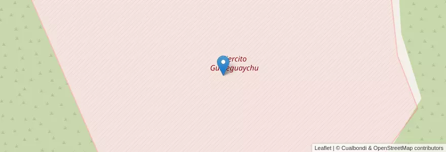 Mapa de ubicacion de Ejercito Gualeguaychu en Argentine, Province D'Entre Ríos, Departamento Gualeguaychú, Gualeguaychú, Gualeguaychú, Distrito Costa Uruguay Sur.