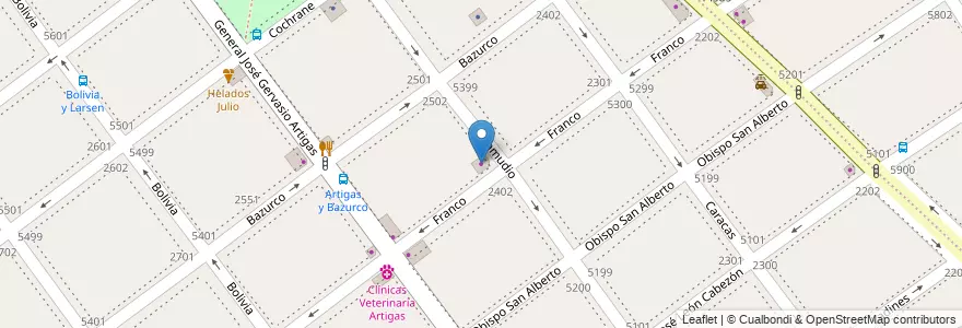 Mapa de ubicacion de Eklipse, Villa Pueyrredon en آرژانتین, Ciudad Autónoma De Buenos Aires, Comuna 12, Buenos Aires.