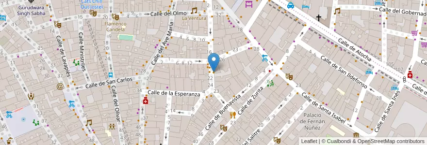 Mapa de ubicacion de El 15 en スペイン, マドリード州, Comunidad De Madrid, Área Metropolitana De Madrid Y Corredor Del Henares, Madrid.