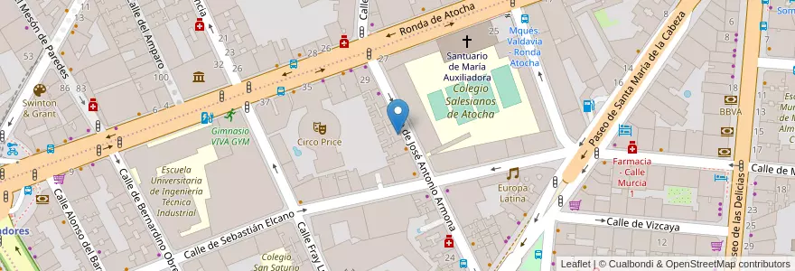 Mapa de ubicacion de El 89 en Spain, Community Of Madrid, Community Of Madrid, Área Metropolitana De Madrid Y Corredor Del Henares, Madrid.