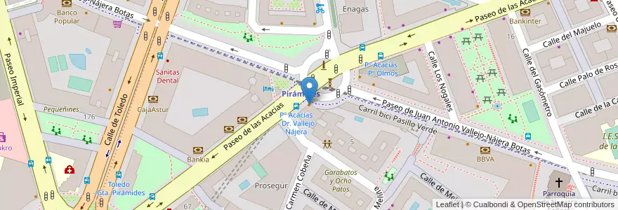 Mapa de ubicacion de El 9 Brasserie en スペイン, マドリード州, Comunidad De Madrid, Área Metropolitana De Madrid Y Corredor Del Henares, Madrid.