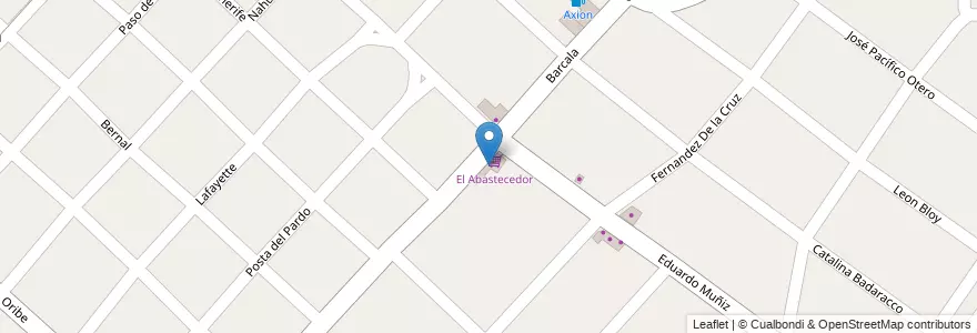 Mapa de ubicacion de El Abastecedor en Arjantin, Buenos Aires, Partido De Ituzaingó, Ituzaingó.
