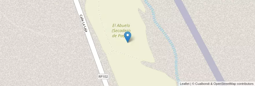 Mapa de ubicacion de El Abuelo (Secadero de Pasas) en Arjantin, San Juan, Şili, Albardón.