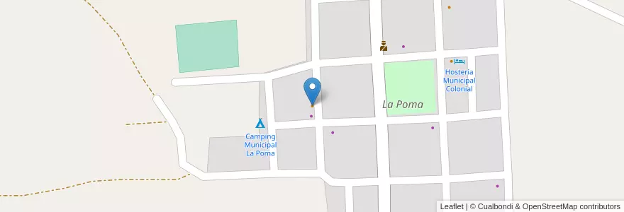 Mapa de ubicacion de El Acay en Arjantin, Salta, Departemento La Poma, Municipio De La Poma.