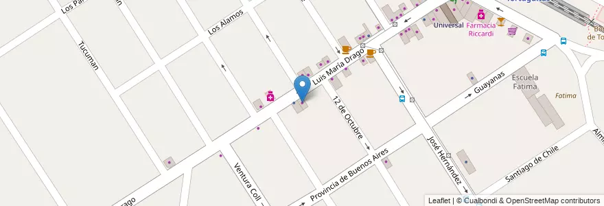 Mapa de ubicacion de El Ancla en Arjantin, Buenos Aires, Partido De Malvinas Argentinas, Tortuguitas.