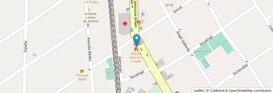 Mapa de ubicacion de El Ángel en Arjantin, Buenos Aires, Partido De Lomas De Zamora, Temperley.