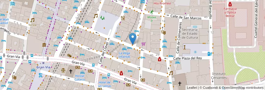 Mapa de ubicacion de El Ángel Azul en إسبانيا, منطقة مدريد, منطقة مدريد, Área Metropolitana De Madrid Y Corredor Del Henares, مدريد.