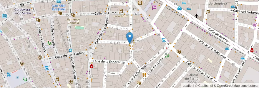 Mapa de ubicacion de El Aperitivo del Corazón en Spagna, Comunidad De Madrid, Comunidad De Madrid, Área Metropolitana De Madrid Y Corredor Del Henares, Madrid.