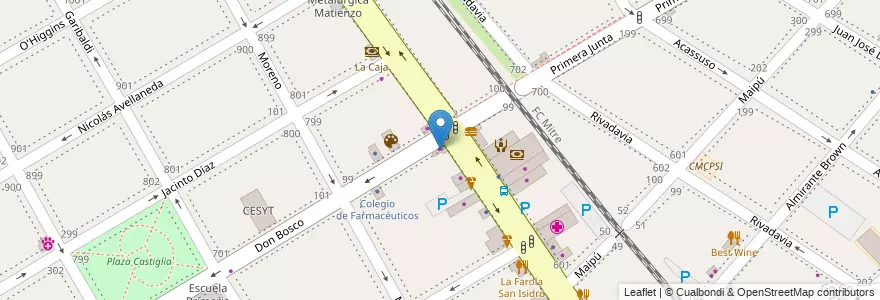 Mapa de ubicacion de El Apoliyo en الأرجنتين, بوينس آيرس, Partido De San Isidro, San Isidro.