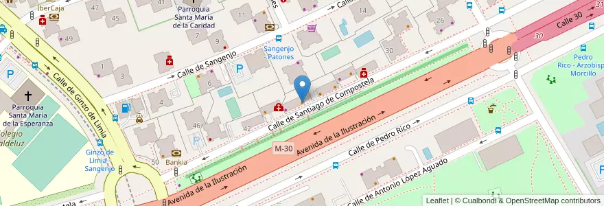 Mapa de ubicacion de El Apóstol en 西班牙, Comunidad De Madrid, Comunidad De Madrid, Área Metropolitana De Madrid Y Corredor Del Henares, Madrid.