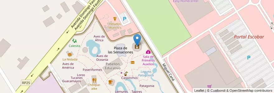 Mapa de ubicacion de El Arca de la Vida en الأرجنتين, بوينس آيرس, Partido De Escobar, Belén De Escobar.