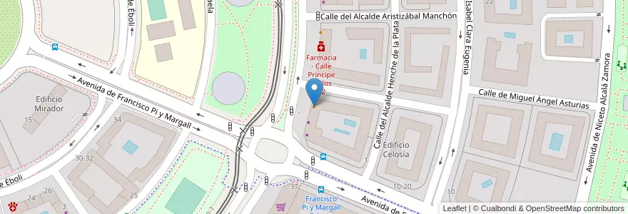 Mapa de ubicacion de El Arca De Noé en Испания, Мадрид, Мадрид, Área Metropolitana De Madrid Y Corredor Del Henares, Мадрид.