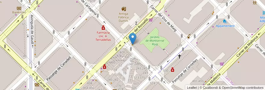Mapa de ubicacion de El Arepazo en Espanha, Catalunha, Barcelona, Barcelonès, Barcelona.