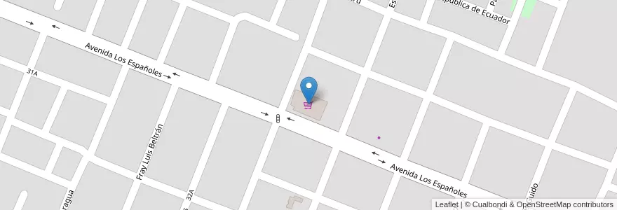 Mapa de ubicacion de El Arriero en Аргентина, Чако, Departamento Comandante Fernández, Municipio De Presidencia Roque Sáenz Peña, Presidencia Roque Sáenz Peña.